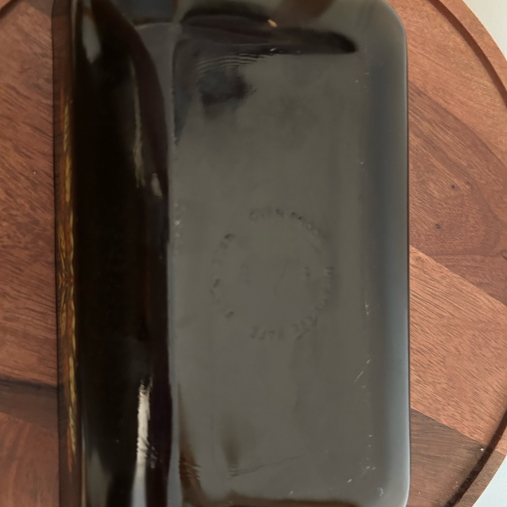 Vintage Anchor Hocking Fire King Amber Wheat Teflon coated loaf pan - Picture 4 of 4